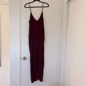 Maroon Maxi Dress Size Medium